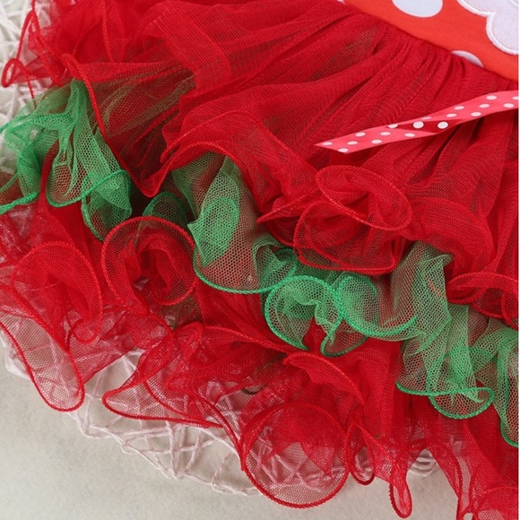 Santa Claus Sleeveless Tutu Dress - Ruffles - Picture 3 of 4